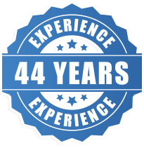 Hoistline: 44 years of experience seal graphic.